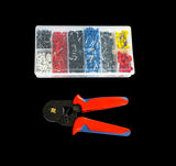 NNEDSZ Bootlace Ferrule Crimper kit 0.25-10mm2 Cord End Ratchet Crimping Tool