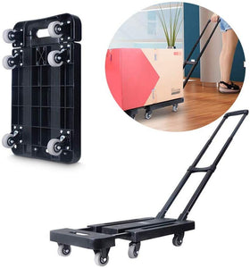 NNEDSZ Hand Flatbed Trolley Cart 6 x 360 Degree Rotating Wheels with Maximum Load 200Kg