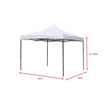 NNEDSZ 3x3m Easy Pop up Canopy Tent 420D Waterproof UV-Treated Cover Commercial Quality