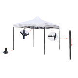 NNEDSZ 3x3m Easy Pop up Canopy Tent 420D Waterproof UV-Treated Cover Commercial Quality