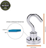NNEDSZ Strong Rare Earth N38 Neodymium Magnetic Hanger Holder 10kg Magnet Hooks