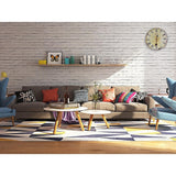 NNEDSZ Large Colourful Wall Clock Kitchen  Office Retro Timepiece