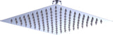 NNEDSZ Shower Head Square 304SS Polished Chrome Finish