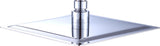 NNEDSZ Shower Head Square 304SS Polished Chrome Finish