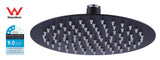 NNEDSZ Shower Head Round 304SS Electroplated Matte Black Finish
