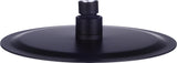 NNEDSZ Shower Head Round 304SS Electroplated Matte Black Finish