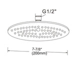 NNEDSZ Shower Head Round 304SS Polished Chrome Finish