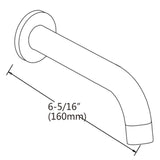NNEDSZ Bath Spout Polished Chrome Finish
