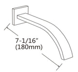 NNEDSZ Bath Spout Polished Chrome Finish