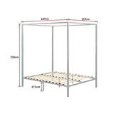 NNEDSZ 4 Four Poster Double Bed Frame