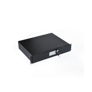 NNEDSZ 19" Rack Mount 2U Steel Plate DJ Drawer Equipment Cabinet Locking Lockable