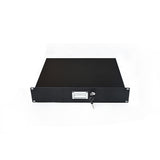 NNEDSZ 19" Rack Mount 2U Steel Plate DJ Drawer Equipment Cabinet Locking Lockable