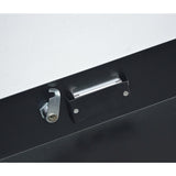 NNEDSZ 19" Rack Mount 2U Steel Plate DJ Drawer Equipment Cabinet Locking Lockable