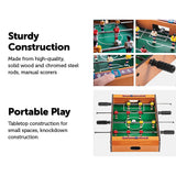 NNEDSZ Foosball Games Soccer Table Kids Portable Toy Gift