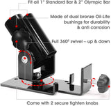 NNEDSZ Bar Row Landmine Platform 360° Swivel Fits 1, 2 Olympic Bars