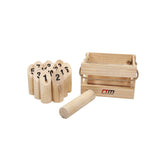 NNEDSZ Number Toss Wooden Set Outdoor Games with Carry Case