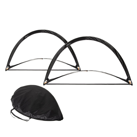 NNEDSZ Pair of Soccer Football Goals 180cm Pop Up Portable Quick Set Up