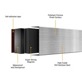 NNEDSZ 51cm Strong Magnetic Wall Mounted Kitchen Knife Magnet Bar Holder Display Rack Strip