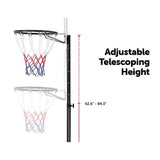 NNEDSZ Basketball Ring Hoop Height Adjustable Portable Set