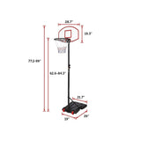 NNEDSZ Basketball Ring Hoop Height Adjustable Portable Set