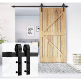 NNEDSZ 1.8m Sliding Barn Door Hardware Heavy Duty Sturdy Kit