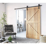 NNEDSZ 1.8m Sliding Barn Door Hardware Heavy Duty Sturdy Kit