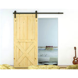 NNEDSZ 1.8m Sliding Barn Door Hardware Heavy Duty Sturdy Kit