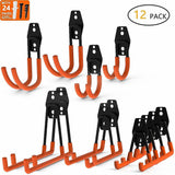 NNEDSZ 12-Pack Wall Mount Garage Hooks Tool Storage Workshop Organiser Heavy Duty Steel