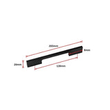NNEDSZ 5 x 128mm Kitchen Handle Cabinet Cupboard Door Drawer Handles square Black furniture pulls