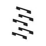 NNEDSZ 5 x 96mm Kitchen Handle Cabinet Cupboard Door Drawer Handles square Black furniture pulls
