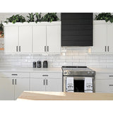 NNEDSZ 5 x 96mm Kitchen Handle Cabinet Cupboard Door Drawer Handles square Black furniture pulls