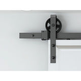 NNEDSZ 2M Big Spoke Wheel Sliding Barn Door Hardware