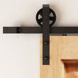 NNEDSZ 2M Big Spoke Wheel Sliding Barn Door Hardware