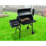 NNEDSZ BBQ Smoker Charcoal Grill Roaster Portable Outdoor Camping Barbecue 2in1