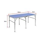 NNEDSZ 152cm Portable Tennis Table, Folding Ping Pong Table Game Set