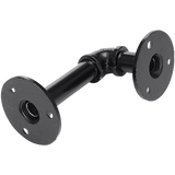 NNEDSZ Industrial Black Iron Pipe Bracket Wall Mounted Floating Shelf  - Set of 2