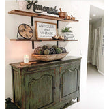 NNEDSZ Floating Wall Shelf Brackets Heavy Duty Rustic Industrial 4-Pack