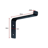 NNEDSZ Floating Wall Shelf Brackets Heavy Duty Rustic Industrial 4-Pack
