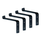 NNEDSZ Floating Wall Shelf Brackets Heavy Duty Rustic Industrial 4-Pack