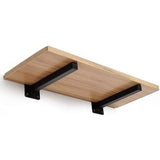 NNEDSZ 20cm Floating Shelf Brackets Industrial Metal Shelving Supports 4-Pack