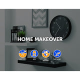 NNEDSZ 20cm Floating Shelf Brackets Industrial Metal Shelving Supports 4-Pack
