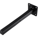 NNEDSZ 20cm Floating Shelf Brackets Industrial Metal Shelving Supports 4-Pack