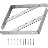 NNEDSZ L Bracket Heavy Duty Stainless Steel Solid Shelf Support Corner Brace 2-Pack