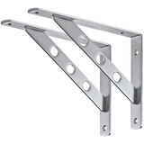 NNEDSZ L Bracket Heavy Duty Stainless Steel Solid Shelf Support Corner Brace 2-Pack