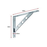 NNEDSZ L Bracket Heavy Duty Stainless Steel Solid Shelf Support Corner Brace 2-Pack