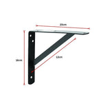 NNEDSZ Heavy Duty Shelf Bracket, 20cm x 16cm 10-Pack