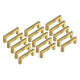 NNEDSZ 15x Brushed Brass Drawer Pulls Kitchen Cabinet Handles - Gold Finish 128mm