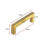 NNEDSZ 15x Brushed Brass Drawer Pulls Kitchen Cabinet Handles - Gold Finish 128mm