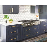 NNEDSZ 15 x Brushed Brass Drawer Pulls Kitchen Cabinet Handles - Gold Finish 192mm
