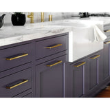 NNEDSZ 15x Brushed Brass Drawer Pulls Kitchen Cabinet Handles - Gold Finish 256mm